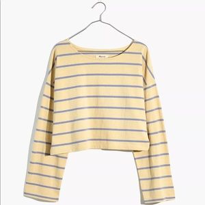 Supercrop Long-Sleeve Tee in Stripe
